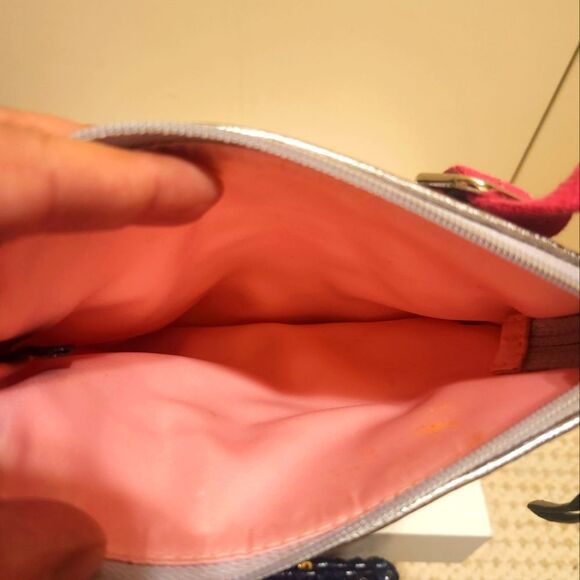 Auth. Coach "Poppy" Butterfly Graffiti Print Nylon Cross Body Bag Ret. $245 EUC - Picture 8 of 9